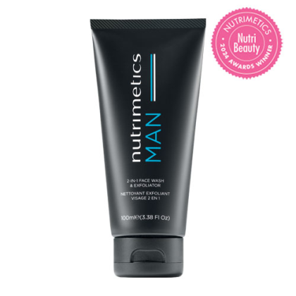 Nutrimetics MAN 2-in-1 Face Wash & Exfoliator 100ml
